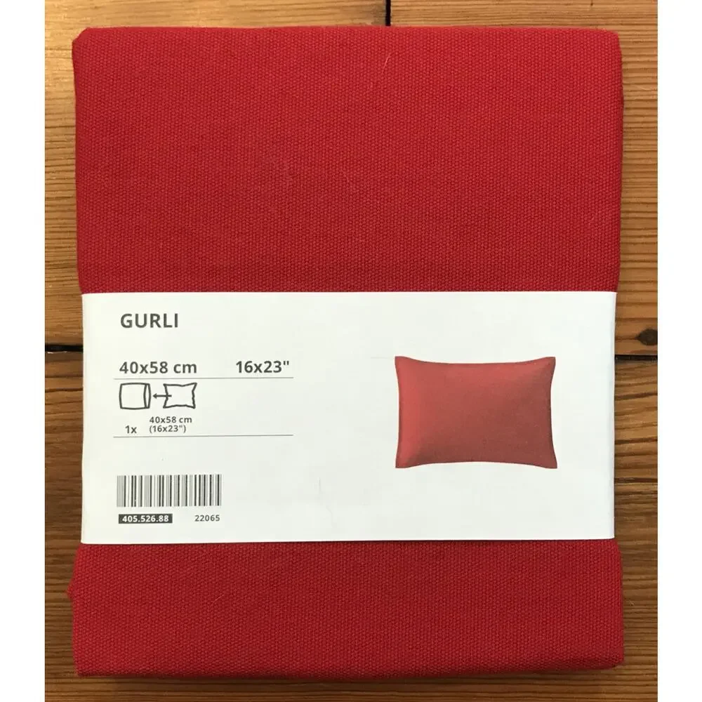 New IKEA Gurli Red Pillowcase Throw Pillow Cover 16
